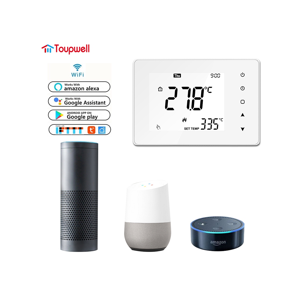 TP818 series Modbus RS485 large LCD display  heating room thermostat 